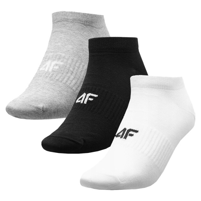 4F Enkelsokken heren (pak van 3) UTPP4895_whiteblackgrey large