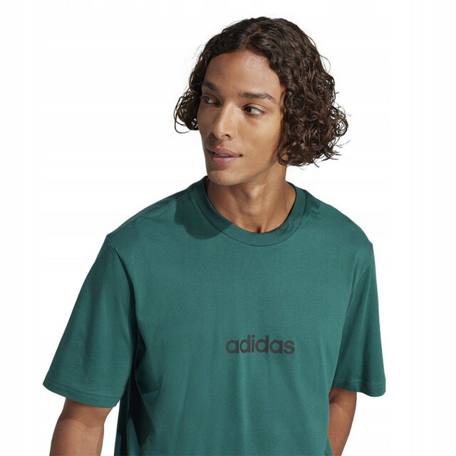 Adidas Heren essentials linear single jersey t-shirt UTPP4524_green large