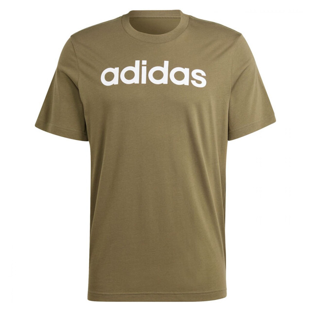 Adidas Heren essentials linear geborduurd logo single jersey t-shirt UTPP4352_brown large Adidas Heren essentials linear geborduurd logo single jersey t-shirt UTPP4352_brown large