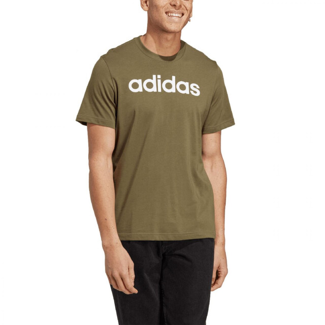 Adidas Heren essentials linear geborduurd logo single jersey t-shirt UTPP4352_brown large Adidas Heren essentials linear geborduurd logo single jersey t-shirt UTPP4352_brown large
