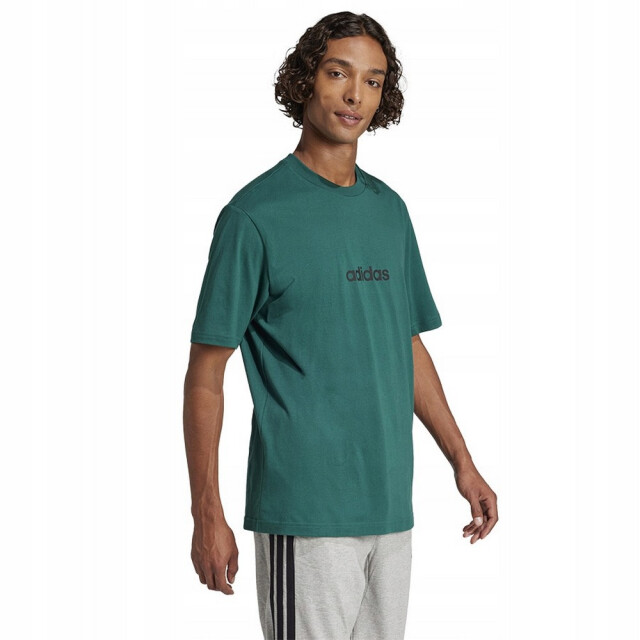 Adidas Heren essentials linear single jersey t-shirt UTPP4524_green large