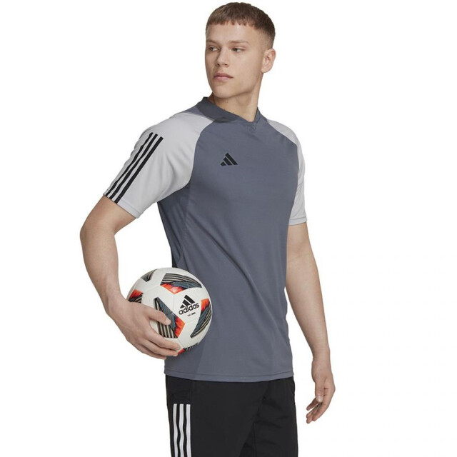 Adidas Heren tiro 23 wedstrijdshirt UTPP4344_greysilver large