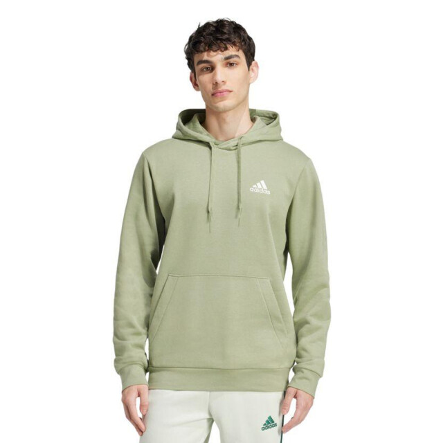 Adidas Heren essential fleece hoodie UTPP4063_olivegreen large