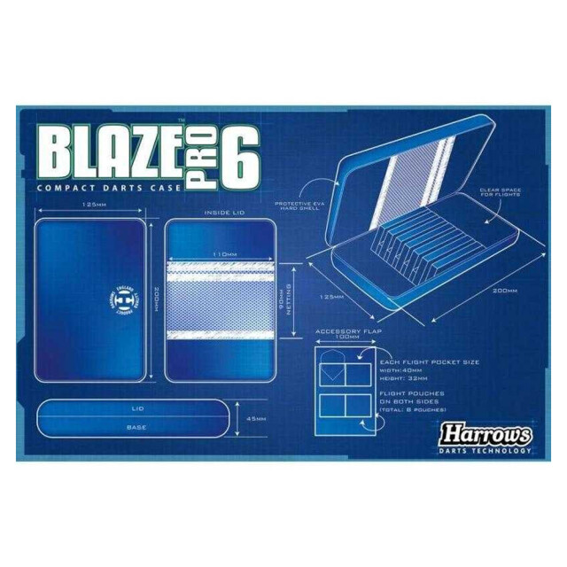 Harrows Blaze pro darts etui UTPP4163_black large