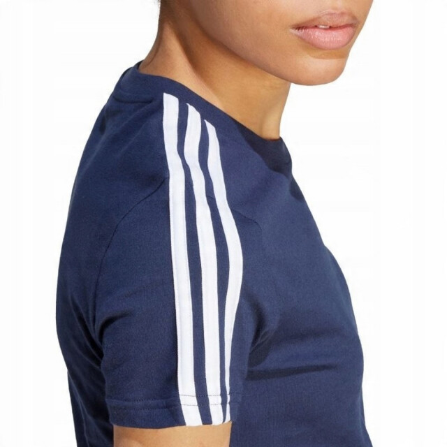 Adidas Dames essentials 3 strepen slim t-shirt UTPP4006_navyblue large