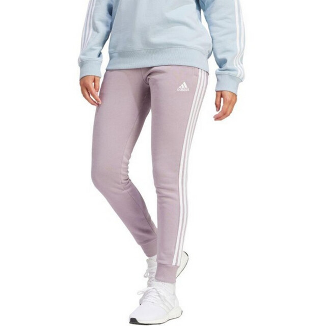 Adidas Dames essentials fleece 3 strepen joggingbroek UTPP3664_violet large Adidas Dames essentials fleece 3 strepen joggingbroek UTPP3664_violet large