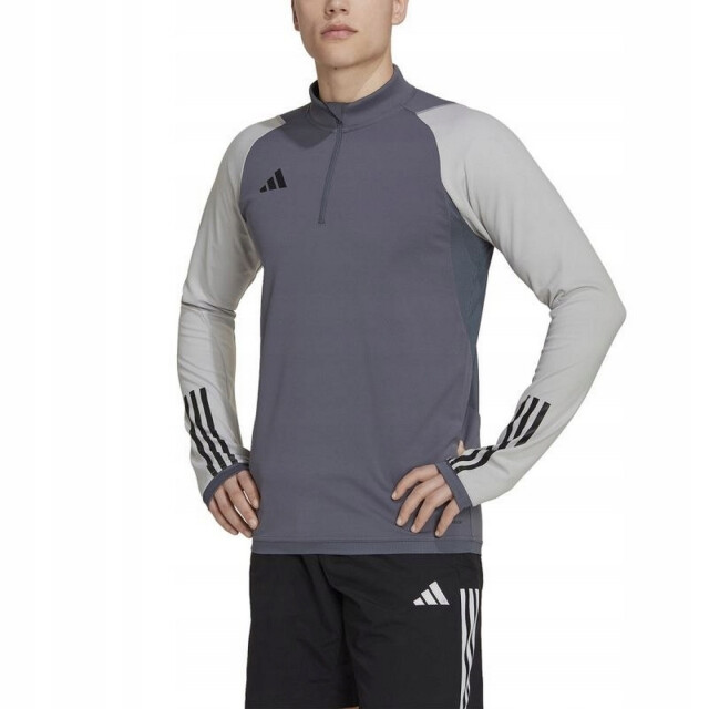 Adidas Heren tiro 23 competition quarter zip training sweatshirt UTPP3670_greysilver large Adidas Heren tiro 23 competition quarter zip training sweatshirt UTPP3670_greysilver large