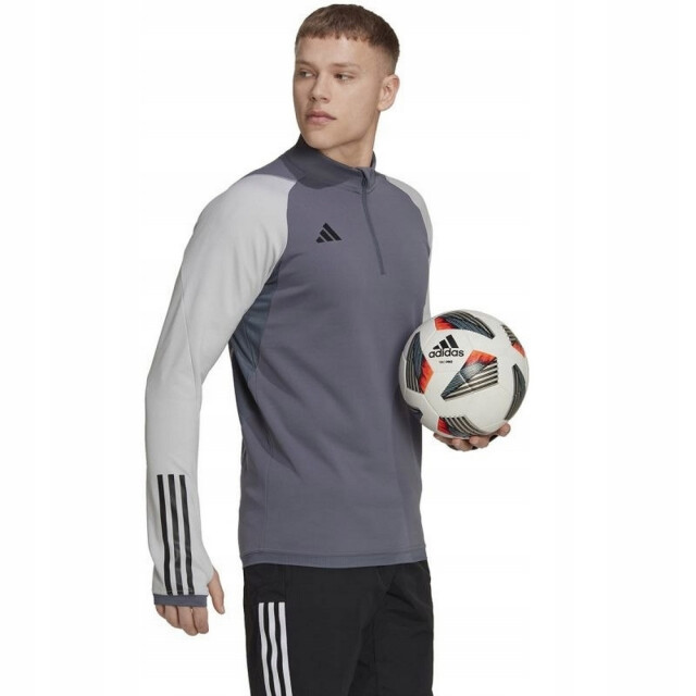 Adidas Heren tiro 23 competition quarter zip training sweatshirt UTPP3670_greysilver large Adidas Heren tiro 23 competition quarter zip training sweatshirt UTPP3670_greysilver large