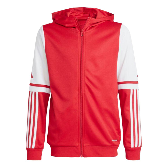Adidas Kinder squadra 25 full zip hoodie UTPP3530_whitered large Adidas Kinder squadra 25 full zip hoodie UTPP3530_whitered large