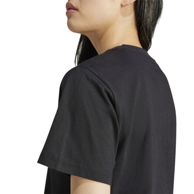 Adidas Dames klein logo katoenen t-shirt UTPP3432_black large