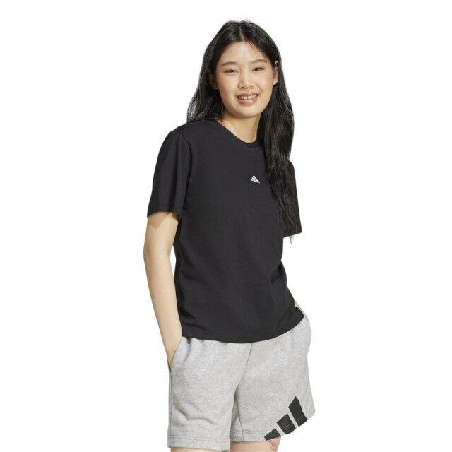 Adidas Dames klein logo katoenen t-shirt UTPP3432_black large