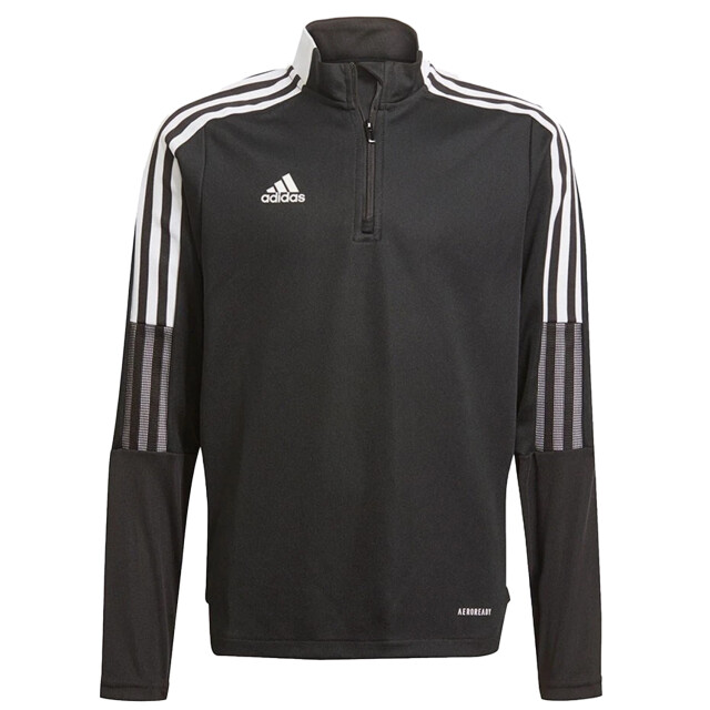 Adidas Trainingsshirt tiro 21 quarter zip voor kinderen/kinderen UTPP3516_black large
