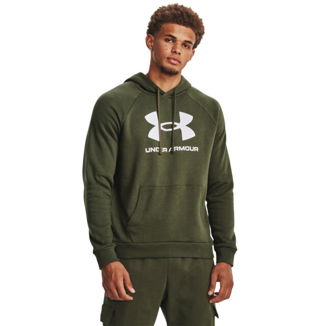 Under Armour Heren logo fleece hoodie UTPP3672_green large