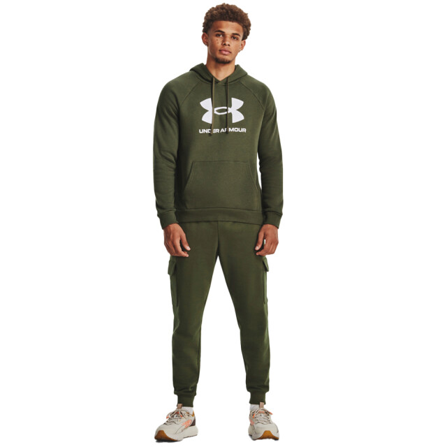 Under Armour Heren logo fleece hoodie UTPP3672_green large