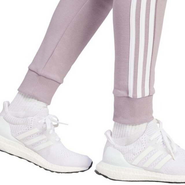 Adidas Dames essentials fleece 3 strepen joggingbroek UTPP3664_violet large Adidas Dames essentials fleece 3 strepen joggingbroek UTPP3664_violet large
