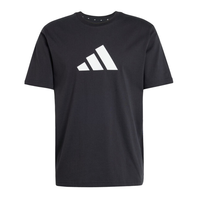 Adidas Heren toekomstige iconen 3 strepen t-shirt UTPP3302_black large
