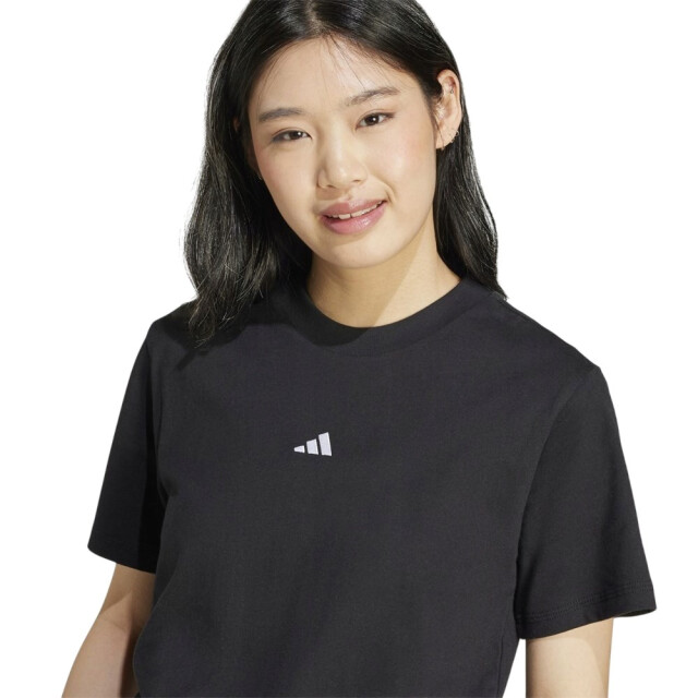 Adidas Dames klein logo katoenen t-shirt UTPP3432_black large