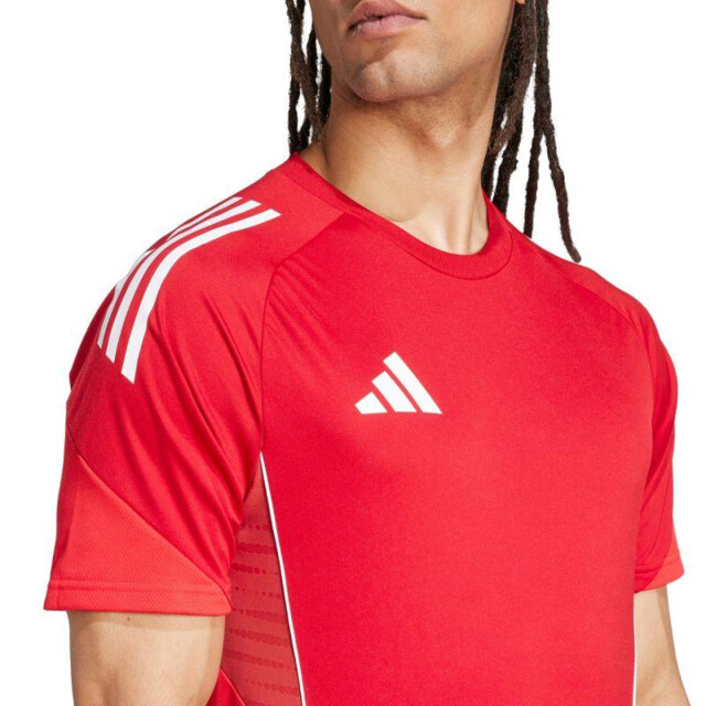 Adidas Heren tiro 25 wedstrijd-trainings-t-shirt UTPP3273_red large