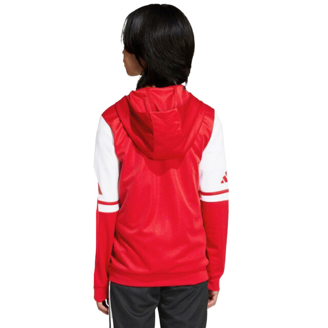 Adidas Kinder squadra 25 full zip hoodie UTPP3530_whitered large Adidas Kinder squadra 25 full zip hoodie UTPP3530_whitered large
