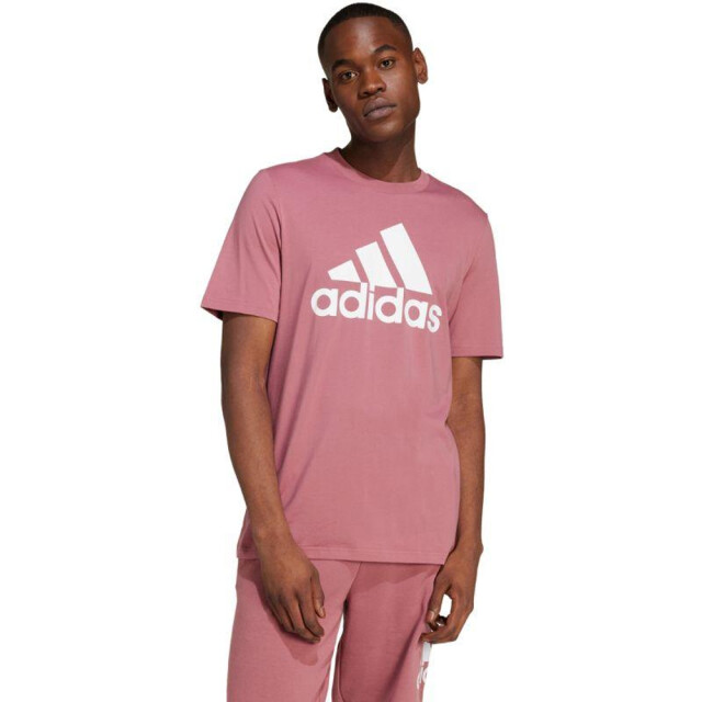 Adidas Heren essentials groot logo single jersey t-shirt UTPP3173_pink large Adidas Heren essentials groot logo single jersey t-shirt UTPP3173_pink large