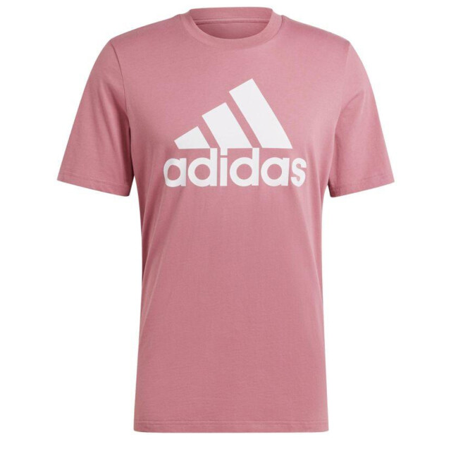 Adidas Heren essentials groot logo single jersey t-shirt UTPP3173_pink large Adidas Heren essentials groot logo single jersey t-shirt UTPP3173_pink large