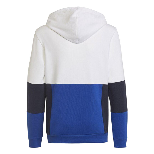Adidas Childrens/kids kleurblok hoodie UTPP2744_whiteblue large Adidas Childrens/kids kleurblok hoodie UTPP2744_whiteblue large