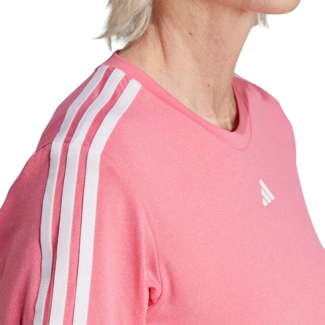 Adidas Dames train essentials 3 strepen aeroready t-shirt UTPP2762_pink large