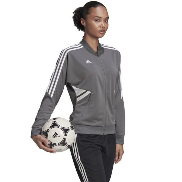 Adidas Dames condivo 22 full zip track jacket UTPP2342_grey large Adidas Dames condivo 22 full zip track jacket UTPP2342_grey large