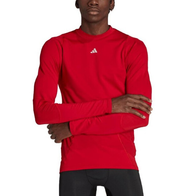 Adidas Heren techfit cold.rdy t-shirt met lange mouwen UTPP2298_red large