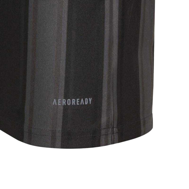 Adidas Kinderen/kinderen 21 contrast gestreept t-shirt UTPP2414_blackgreysilver large Adidas Kinderen/kinderen 21 contrast gestreept t-shirt UTPP2414_blackgreysilver large