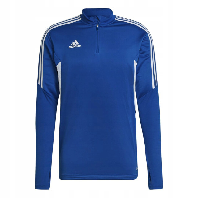 Adidas Heren condivo 22 quarter zip training sweatshirt UTPP2419_blue large
