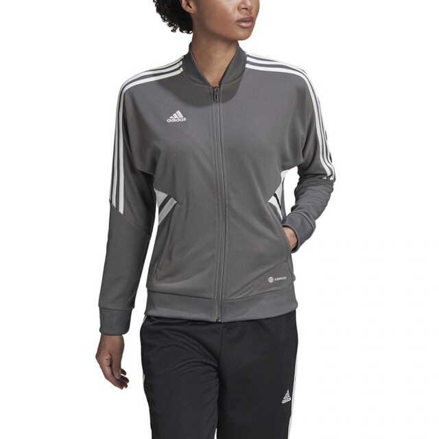 Adidas Dames condivo 22 full zip track jacket UTPP2342_grey large Adidas Dames condivo 22 full zip track jacket UTPP2342_grey large