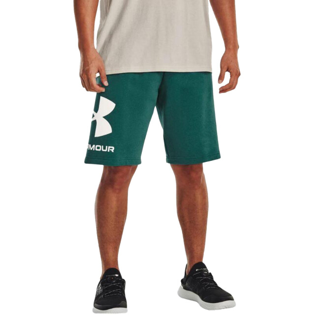 Under Armour Heren rival fleece shorts groot logo UTPP2215_green large