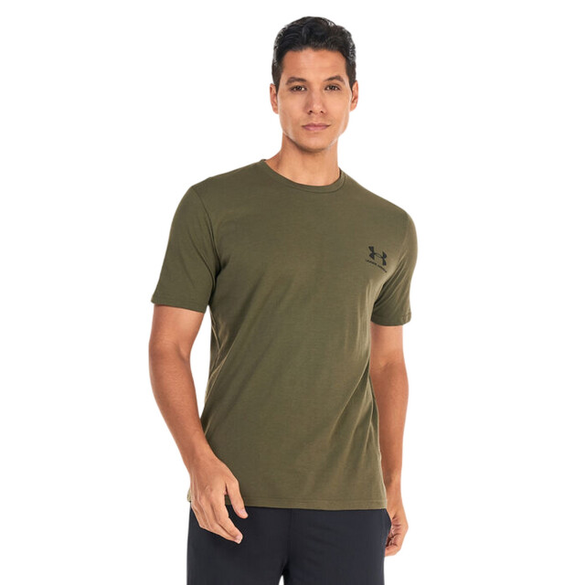 Under Armour Herenlogo t-shirt UTPP2087_marinegreenblack large