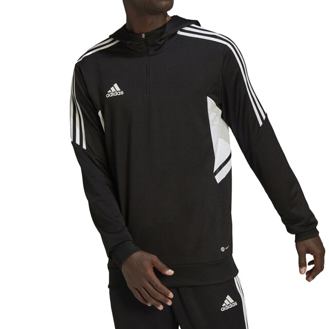 Adidas Heren condivo 22 sweatshirt met kwart ritssluiting UTPP2053_black large