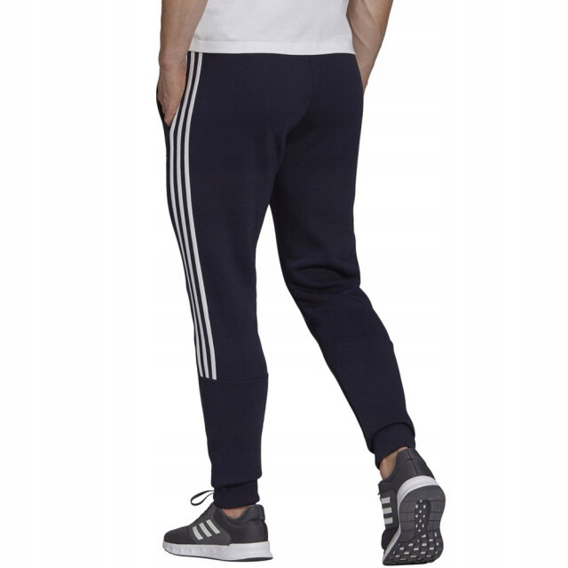 Adidas Heren essentials fleece 3 strepen tapered leg joggingbroek UTPP2007_navyblue large