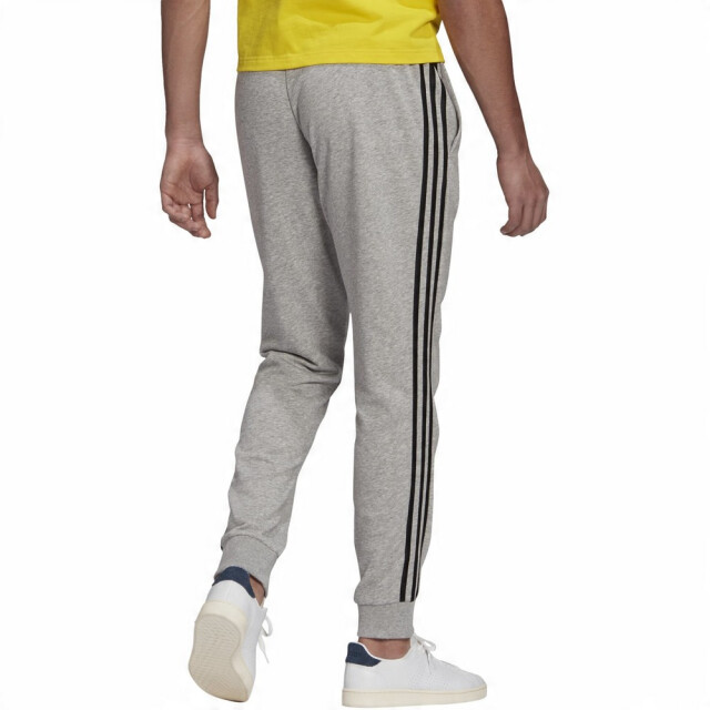 Adidas Heren essentials fleece 3 strepen tapered leg joggingbroek UTPP2007_grey large