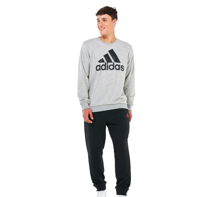 Adidas Heren essentials sweatshirt met groot logo UTPP858_greysilver large