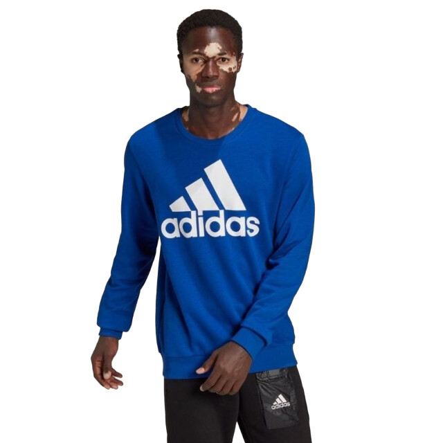 Adidas Heren essentials sweatshirt met groot logo UTPP696_blue large