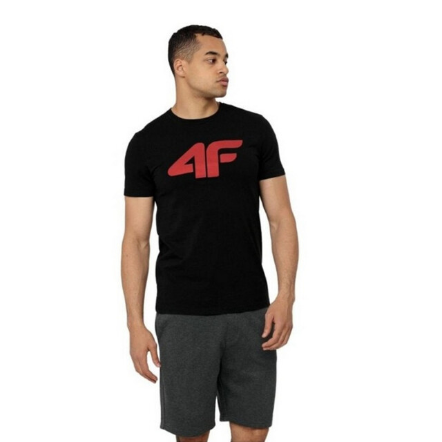 4F Heren h4z22 logo t-shirt UTPP756_blackred large