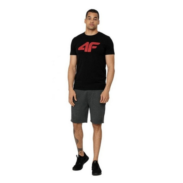 4F Heren h4z22 logo t-shirt UTPP756_blackred large