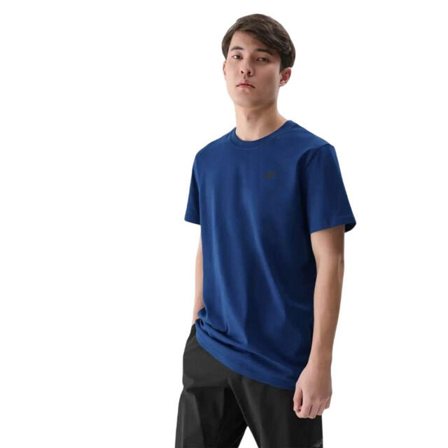 4F Effen normaal t-shirt heren UTPP6445_navyblue large