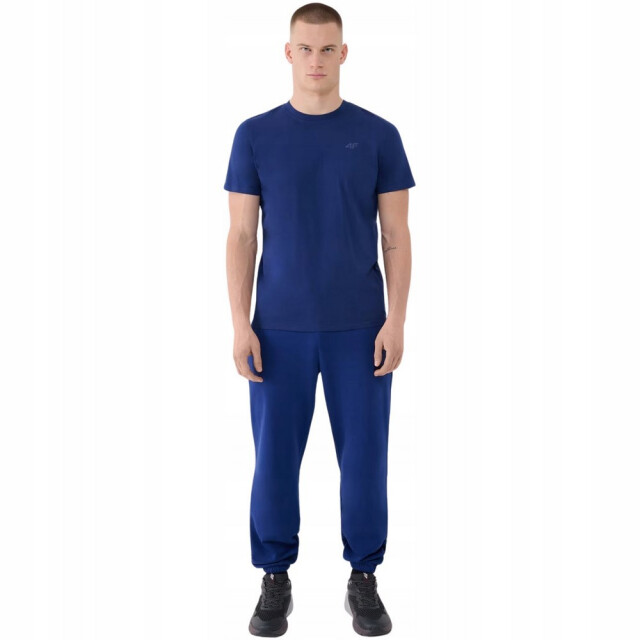4F Effen normaal t-shirt heren UTPP6445_darkblue large