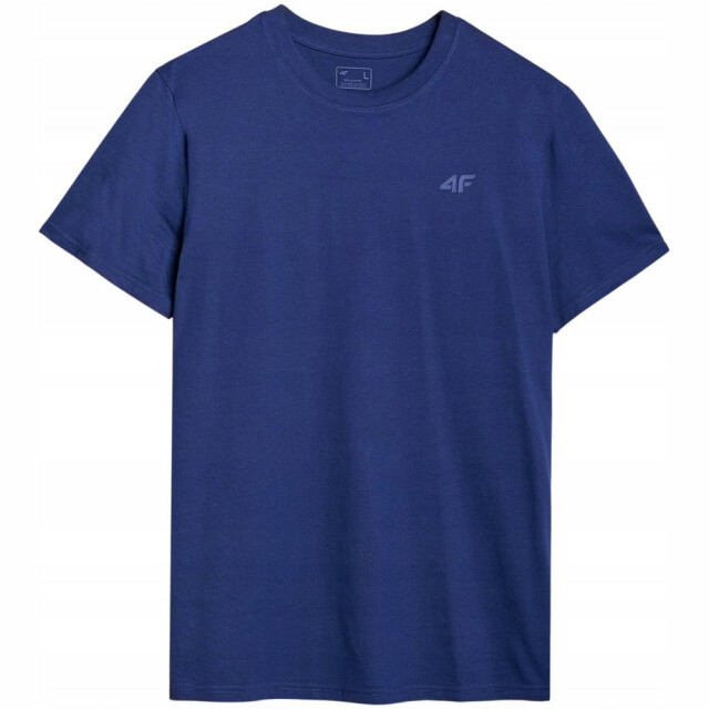 4F Effen normaal t-shirt heren UTPP6445_darkblue large