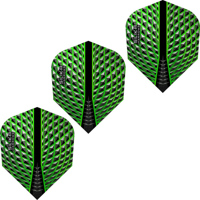Harrows Silica dart vluchten (set van 3) UTPP6379_green large