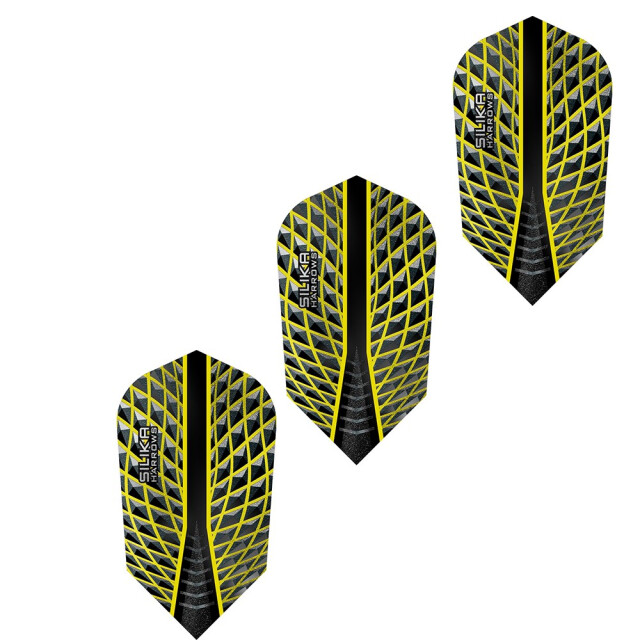 Harrows Silica dart vluchten (set van 3) UTPP6378_blackyellow large