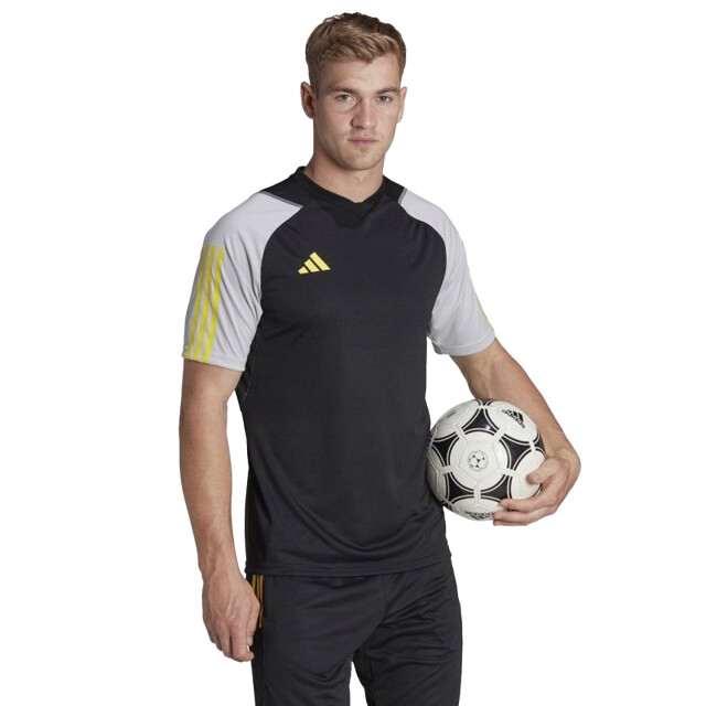 Adidas Heren tiro 23 wedstrijdshirt UTPP1812_blackyellowgreysilver large