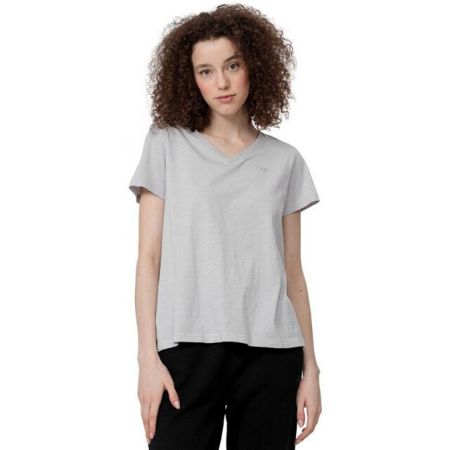 4F Dames h4z22 v hals t-shirt UTPP1694_grey large 4F Dames h4z22 v hals t-shirt UTPP1694_grey large