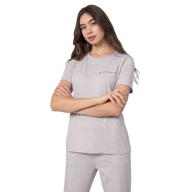 4F Dames t-shirt met rugprint UTPP1581_violet large 4F Dames t-shirt met rugprint UTPP1581_violet large