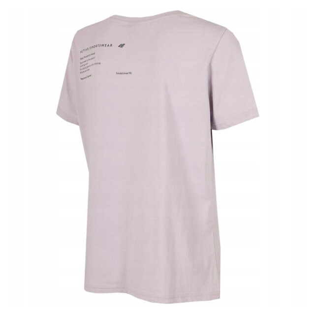 4F Dames t-shirt met rugprint UTPP1581_violet large 4F Dames t-shirt met rugprint UTPP1581_violet large